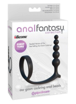 Ass-Gasm Cockring Anal Beads